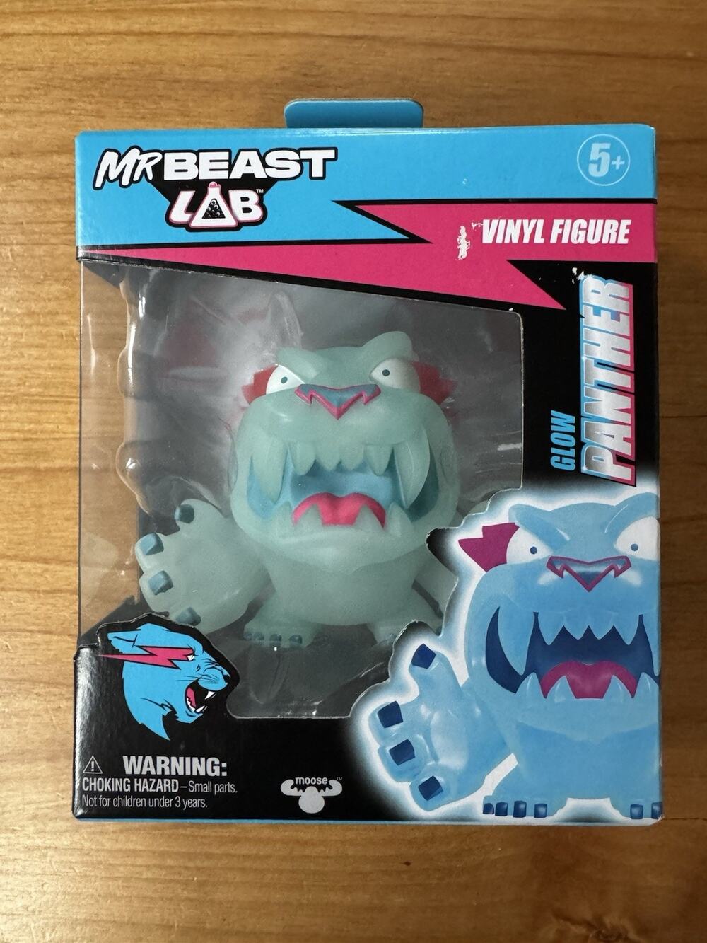 Mr Beast Lab Glow Panther Vinyl Figure VHTF by Moose